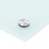 vidaXL Dosserets de cuisine 2 pcs blanc 70x50 cm verre tremp&eacute;