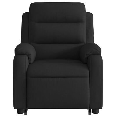 vidaXL Fauteuil inclinable de massage noir tissu