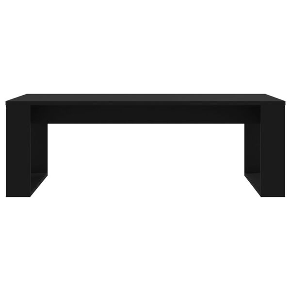 vidaXL Table basse noir 102x50x35 cm bois d'ing&eacute;nierie