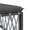 vidaXL Salon de jardin 8 pcs avec coussins anthracite acier