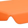 vidaXL Toit de rechange balan&ccedil;oire orange 188/168x145/110 cm