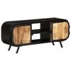 vidaXL Meuble TV 110x30x45 cm Bois de manguier brut