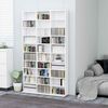 vidaXL Armoire &agrave; CD Blanc 102x16x177,5 cm Bois d'ing&eacute;nierie