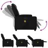 vidaXL Fauteuil de massage inclinable noir similicuir
