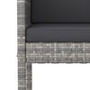 vidaXL Ensemble de bar de jardin 5 pcs et coussins Résine tressée Gris