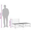 vidaXL Canap&eacute; de jardin sans accoudoirs repose-pieds bois pin massif
