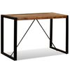 vidaXL Table &agrave; manger Bois de r&eacute;cup&eacute;ration massif 120 cm