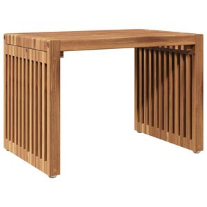vidaXL Table d'appoint de jardin Marron 50 x 32,5 x 35 cm