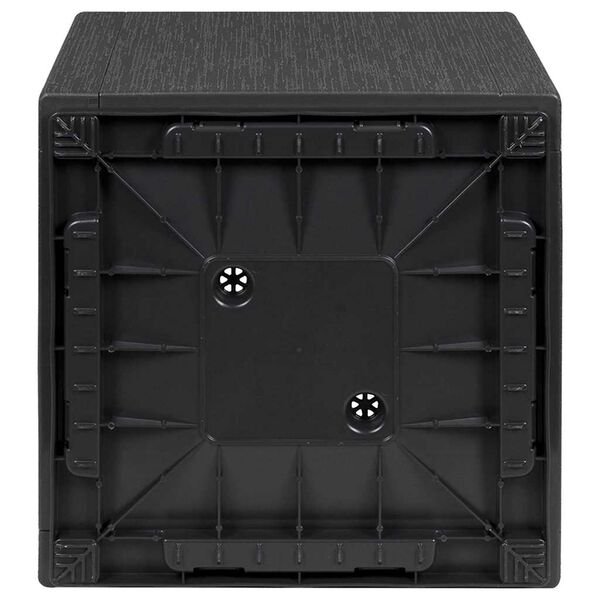 vidaXL Bac &agrave; Fleurs Gris fonc&eacute; 36 x 36 x 35 cm Plastique