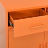 vidaXL Armoire de rangement Orange 80x35x101,5 cm Acier