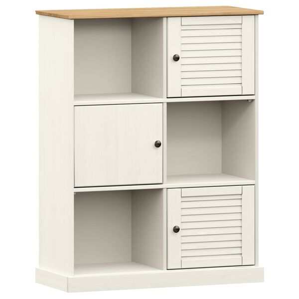 vidaXL Biblioth&egrave;que VIGO blanc 90x35x114,5 cm bois massif de pin