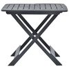 vidaXL Table pliable de jardin Anthracite 79x72x70 cm Plastique