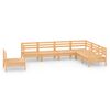 vidaXL Salon de jardin 7 pcs Bois de pin massif