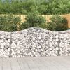 vidaXL Paniers &agrave; gabions arqu&eacute;s 4 pcs 200x30x100/120 cm Fer galvanis&eacute;