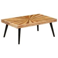 vidaXL Table basse Bois de manguier massif 90x55x36 cm