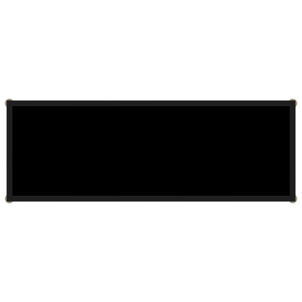 vidaXL Table console Noir 100x35x75 cm Verre trempé