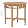vidaXL Table de bar &Oslash; 80 cm Bois de teck solide