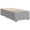 vidaXL Cadre de lit sans matelas gris clair double tissu