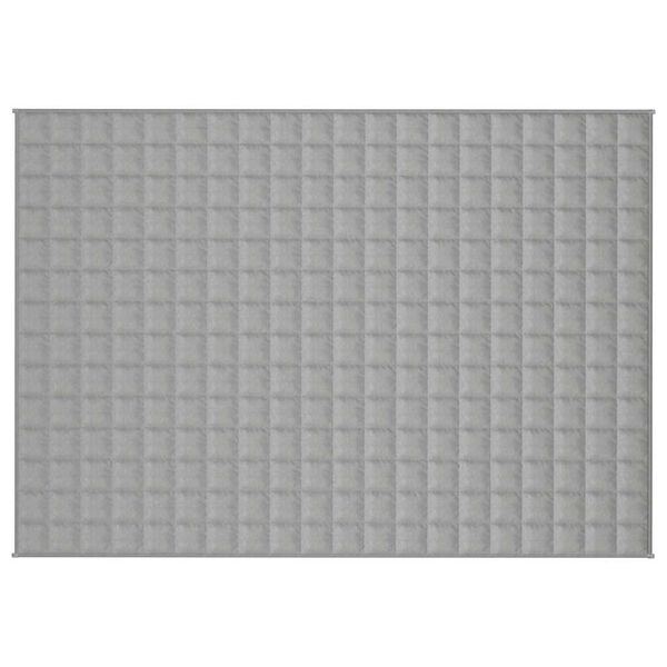 vidaXL Couverture lest&eacute;e Gris 138x200 cm 10 kg Tissu