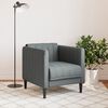 vidaXL Fauteuil gris fonc&eacute; tissu