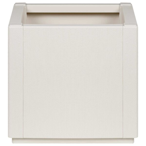 vidaXL Bac &agrave; Fleurs Blanc 36 x 36 x 35 cm Plastique