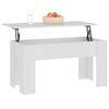 vidaXL Table basse blanc 101x49x52 cm bois d'ing&eacute;nierie