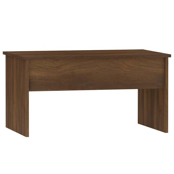 vidaXL Table basse Chêne marron 80x50,5x41,5 cm Bois d'ingénierie