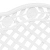 vidaXL Banc de jardin 108 cm Aluminium coul&eacute; Blanc