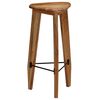 vidaXL Tabourets de bar lot de 2 bois d'acacia massif