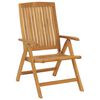 vidaXL Chaises de jardin inclinables lot de 4 bois massif de teck