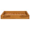 vidaXL Plateau de service 50x50 cm Bois de teck massif