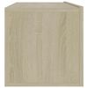 vidaXL Meuble TV Ch&ecirc;ne sonoma 100x30x30 cm Bois d&rsquo;ing&eacute;nierie