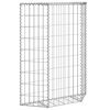 vidaXL Lit surélevé à gabion en trapèze Acier galvanisé 80x20x100 cm
