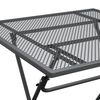 vidaXL Table de jardin 80x80x72 cm Maille m&eacute;tallique Anthracite