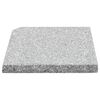 vidaXL Plaques de poids de parasol 4 pcs Granit Gris Carré 100 kg