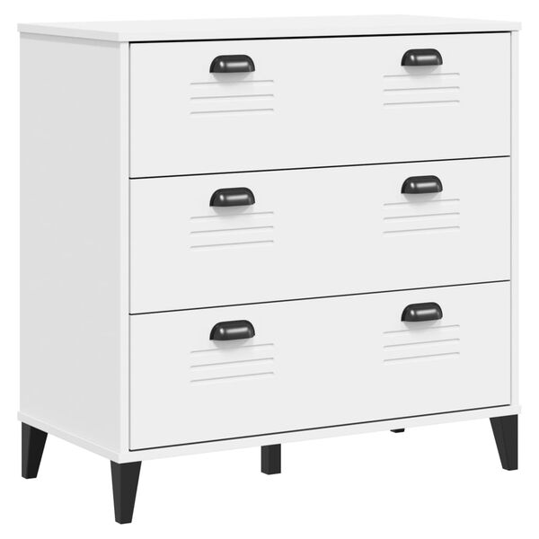 vidaXL Commode VIKEN blanc bois d'ing&eacute;nierie