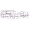 vidaXL Salon de jardin 7 pcs avec coussins blanc bois massif