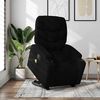 vidaXL Fauteuil inclinable de massage noir tissu