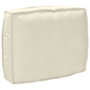 vidaXL Coussin Cr&egrave;me 50 x 40 x 12 cm Tissu Oxford