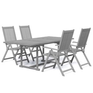 vidaXL Ensemble &agrave; manger de jardin 5 pcs Bois d'acacia massif