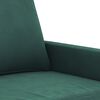 vidaXL Canap&eacute; &agrave; 2 places Vert fonc&eacute; 120 cm Velours