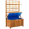 vidaXL Bo&icirc;te de rangement avec treillis 99x55x160cm Bois acacia solide