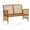 vidaXL Salon de jardin 5 pcs Bois d'acacia solide