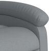 vidaXL Fauteuil inclinable de massage &eacute;lectrique gris clair tissu