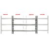 vidaXL Grille r&eacute;glable de s&eacute;curit&eacute; de fen&ecirc;tres et 3 barres 700-1050 mm