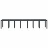 vidaXL Table de Jardin Anthracite 400 x 100 x 73 cm polyrotin