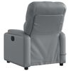 vidaXL Fauteuil de massage inclinable gris similicuir
