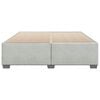 vidaXL Cadre de lit sans matelas gris clair velours