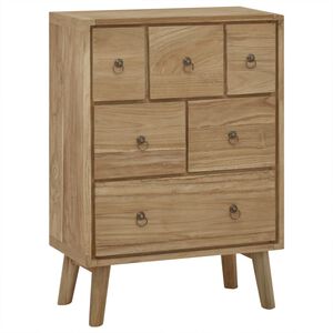 vidaXL Commode 56x30x80 cm Bois massif de teck