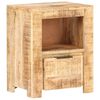 vidaXL Table de chevet 40x30x50 cm Bois de manguier brut